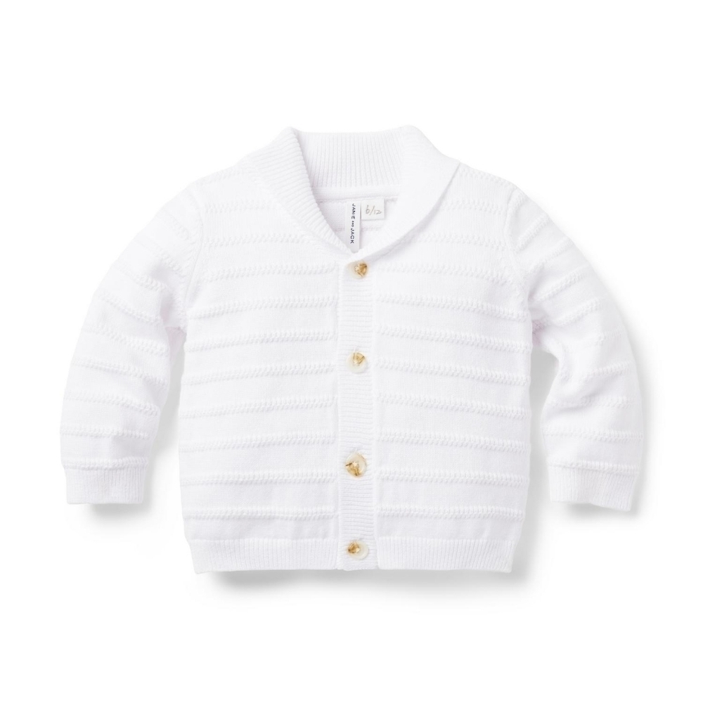 Janie & Jack | baby striped shawl collar cardigan